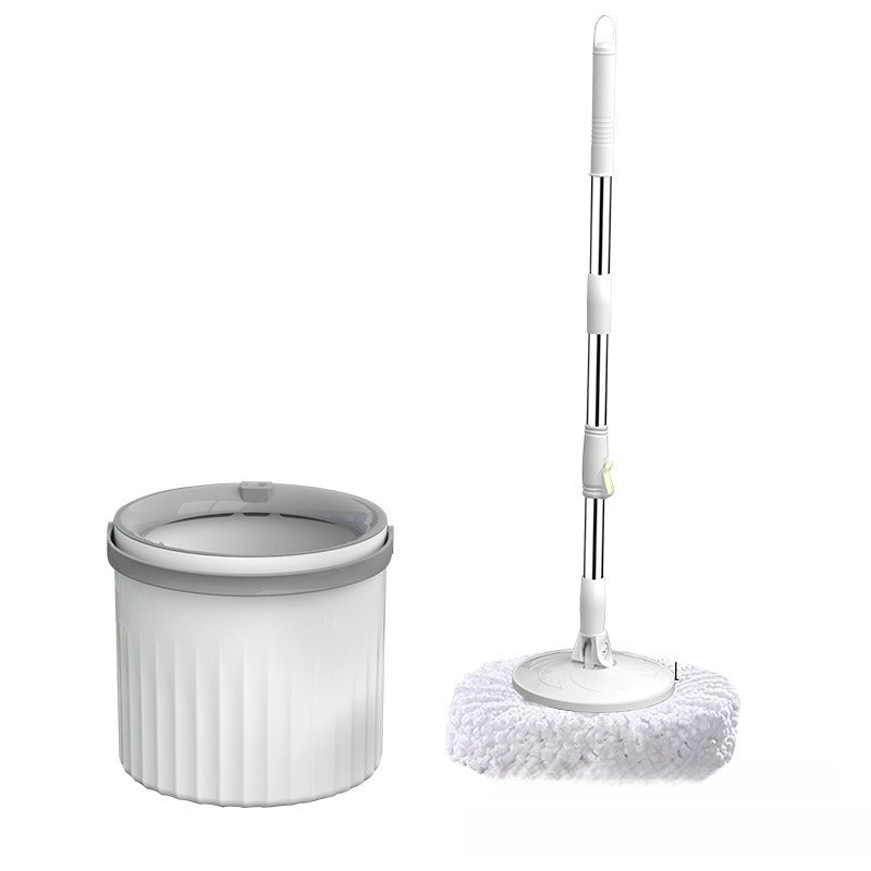 Spin Mop and Bucket Set Stainless Steel Handle Self Wringing Mop