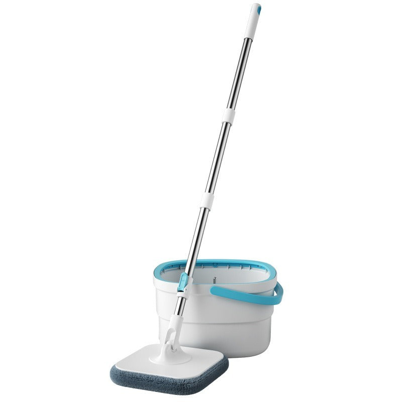 Spin Mop and Bucket Set Stainless Steel Handle Microfiber Floor Mop