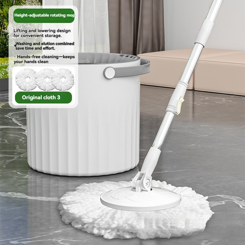 Spin Mop and Bucket Set Stainless Steel Handle Self Wringing Mop